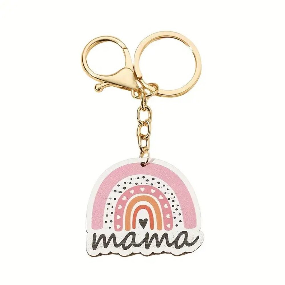 ⭐NWT Mama Rainbow Keychain Bag Charm